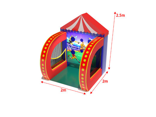 كرة القدم الكرنفال الألعاب المنفخة 2x2x2.5m للحديقة الملعب