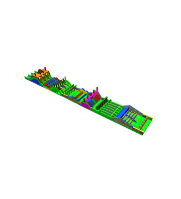 حيوية ديناميكية متعددة الألوان المضغوطة سباق العقبات الملعب