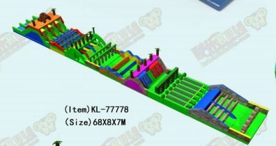 حيوية ديناميكية متعددة الألوان المضغوطة سباق العقبات الملعب