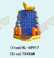 الجدار المضغوط الممتع الملون مع صخرة كاتربيلر - مغامرة تسلق