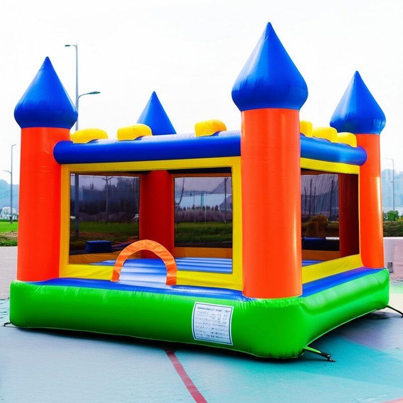 10ft X 10ft X 8ft Inflatable Castles Durable PVC Or Vinyl Construction Custom Logo Can Be Printing Ideal For Family Events